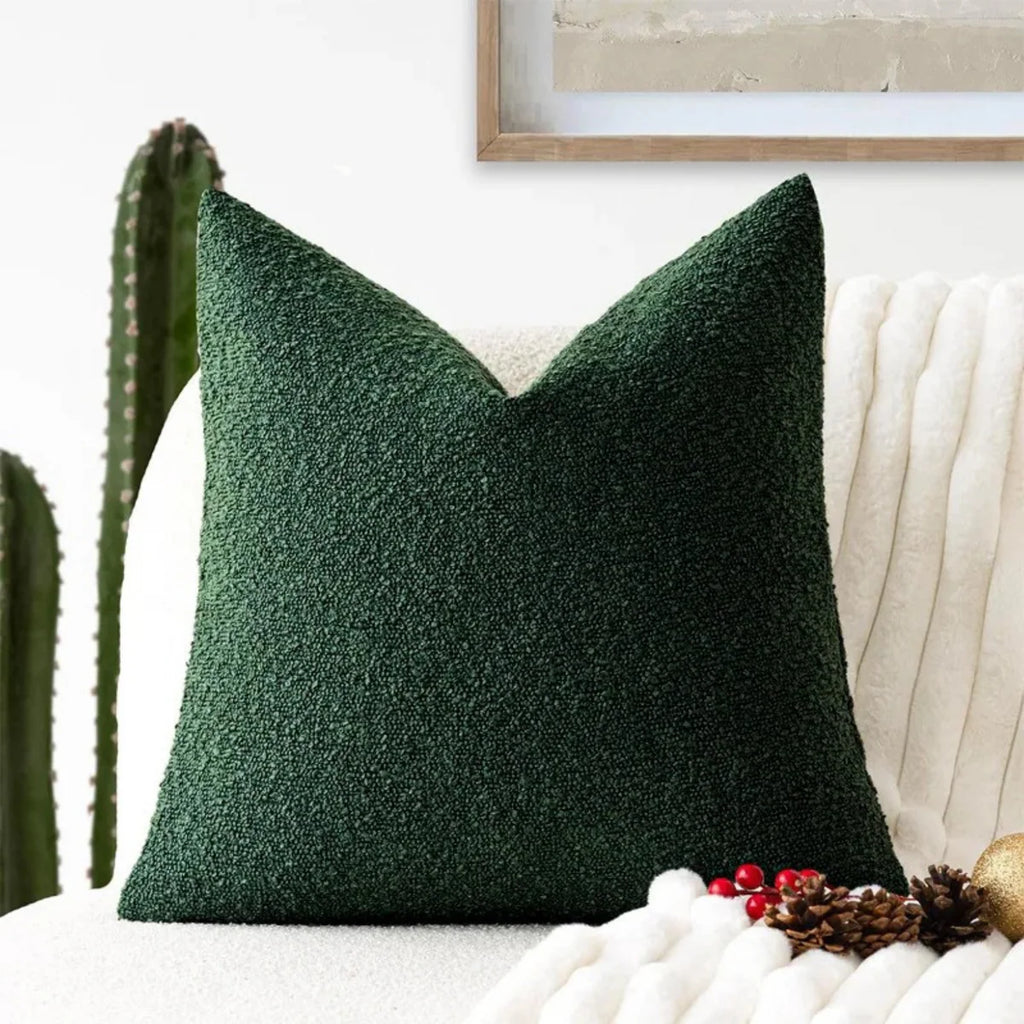Luxusní bouclé povlak na polštář 45 x 45 cm – nadčasový komfort a styl