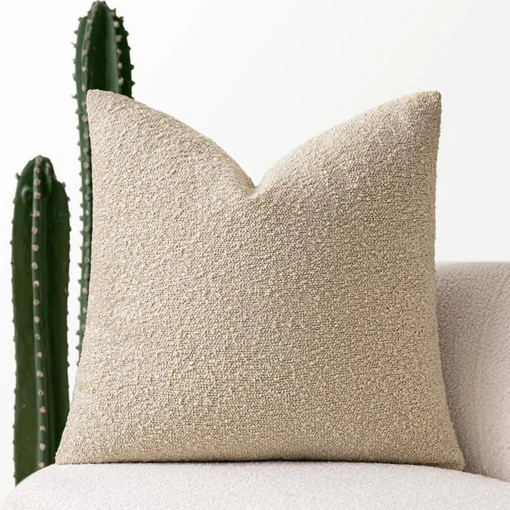 Luxusní bouclé povlak na polštář 45 x 45 cm – nadčasový komfort a styl